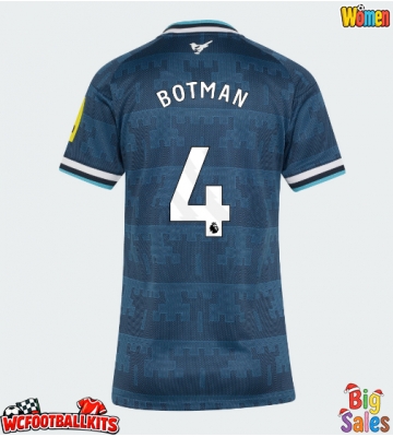 Newcastle United Sven Botman #4 Replica Away Stadium Shirt for Women 2026-27 Short Sleeve